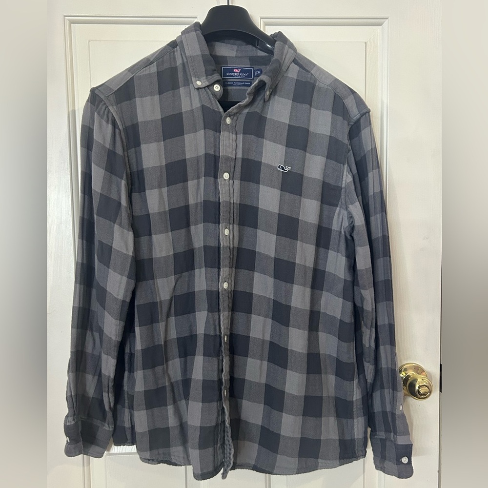 Vineyard Vines Men’s XL Classic Fit Whale Flannel Shirt